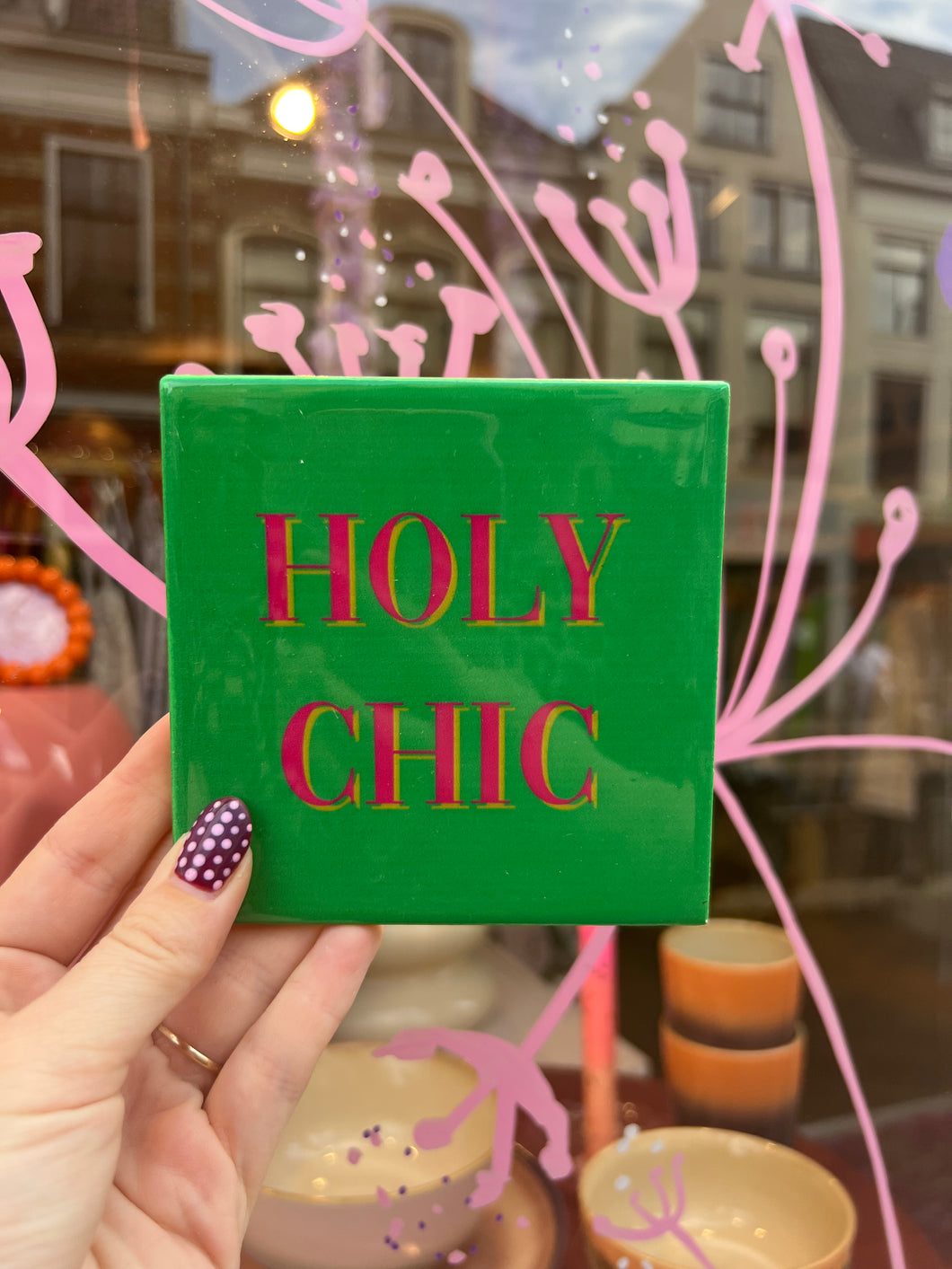 Tegeltje - Holy chic