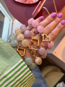 Ketting kralen - Lichtroze