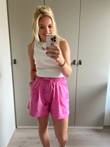 Short Maan, ster, zon - Roze/rood