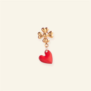 Mable oorbel - Clover Heart