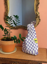 Afbeelding in Gallery-weergave laden, Lavender tote - Lila/wit
