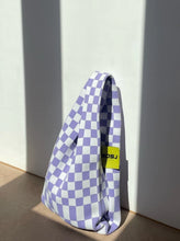 Afbeelding in Gallery-weergave laden, Lavender tote - Lila/wit
