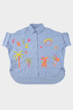 Afbeelding in Gallery-weergave laden, Ibiza blouse - Blauw/wit

