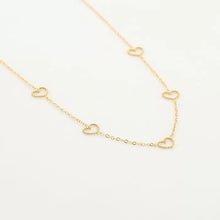 Afbeelding in Gallery-weergave laden, Hartjes ketting - Goud
