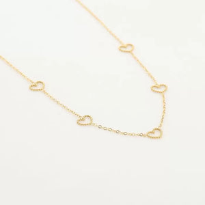 Hartjes ketting - Goud