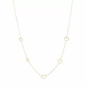 Hartjes ketting - Goud
