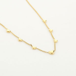 Ketting Hartjes - Goud