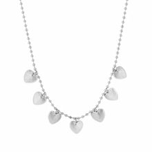 Afbeelding in Gallery-weergave laden, Ketting hartjes - Zilver
