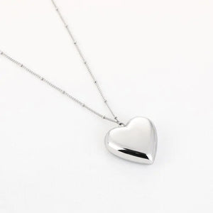 Ketting Hart Bedel Zilver
