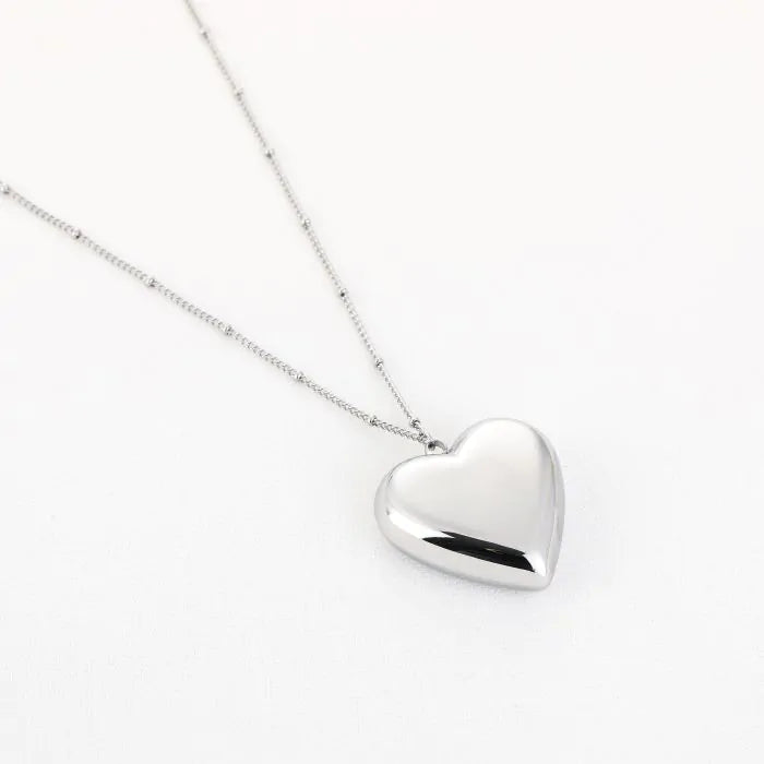 Ketting Hart Bedel Zilver