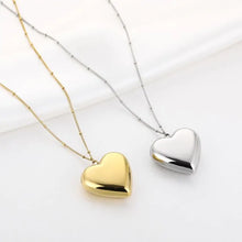 Afbeelding in Gallery-weergave laden, Ketting Hart Bedel Zilver
