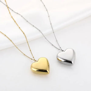 Ketting Hart Bedel Zilver