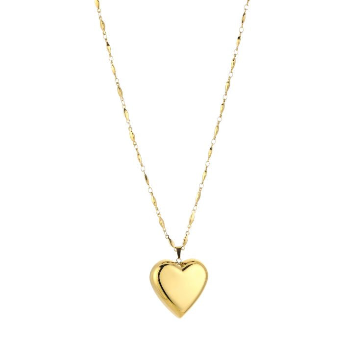 Lange ketting hartje - Goud