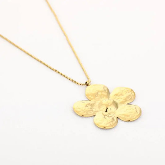 Ketting bloem - Goud