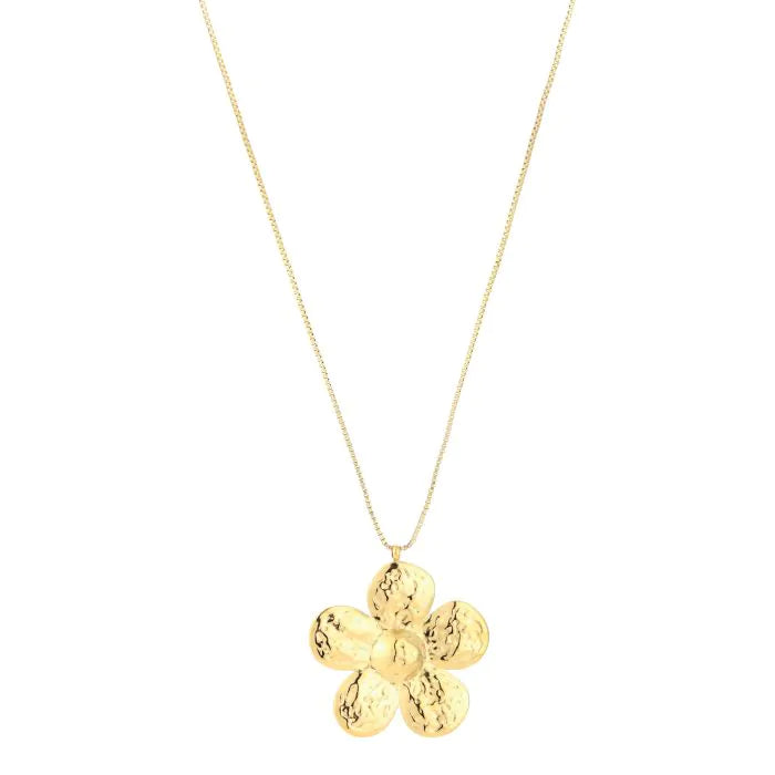 Ketting bloem - Goud