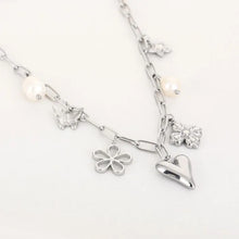 Afbeelding in Gallery-weergave laden, Ketting met bedels - Zilver
