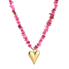 Afbeelding in Gallery-weergave laden, Ketting hart - Fuchsia
