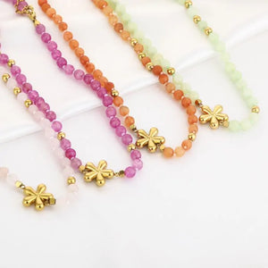 Ketting kralen - Beige
