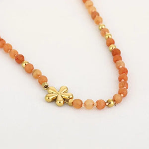 Ketting kralen - Oranje