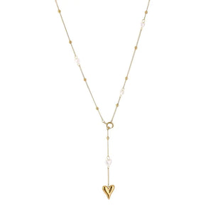 Ketting hartjes en pareltjes