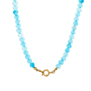 Ketting hartjes - Blauw