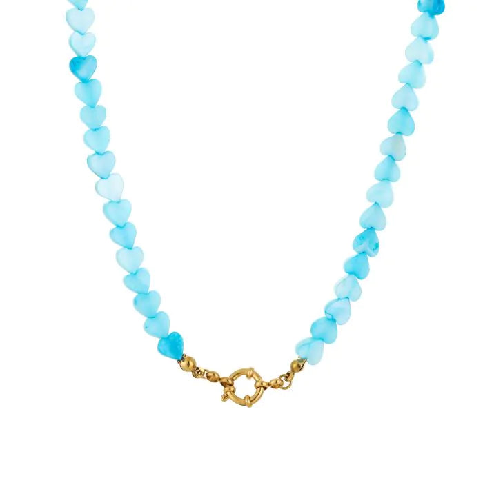 Ketting hartjes - Blauw