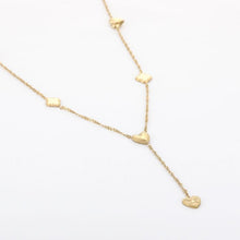 Afbeelding in Gallery-weergave laden, Ketting met klavertjes &amp; hartjes - Goud

