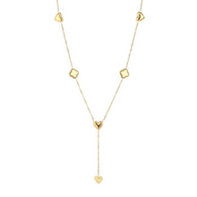 Afbeelding in Gallery-weergave laden, Ketting met klavertjes &amp; hartjes - Goud
