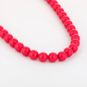Kralen ketting - Fuchsia