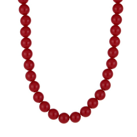 Kralenketting Ibiza S - Donkerrood