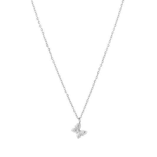 Ketting vlinder - Zilver