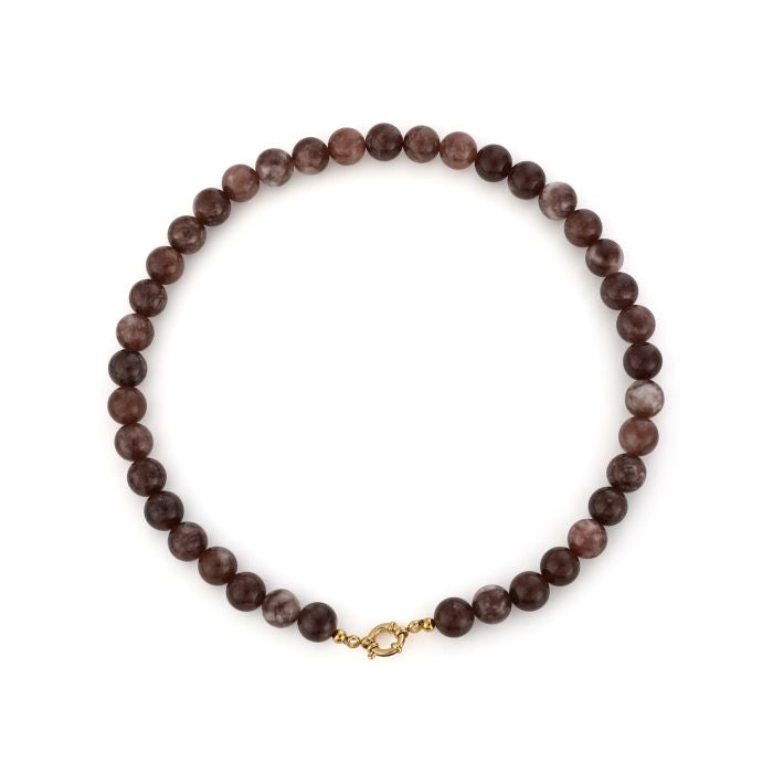 Kralen ketting - Bruin