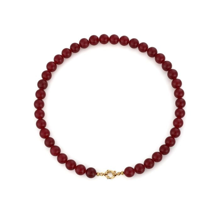 Kralen ketting - Bordeaux