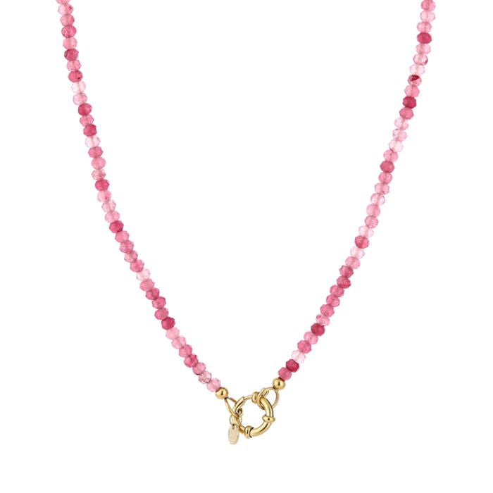 Kralen ketting klein - Paars