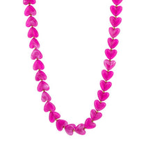 Afbeelding in Gallery-weergave laden, Hartjes kralen ketting - Fuchsia

