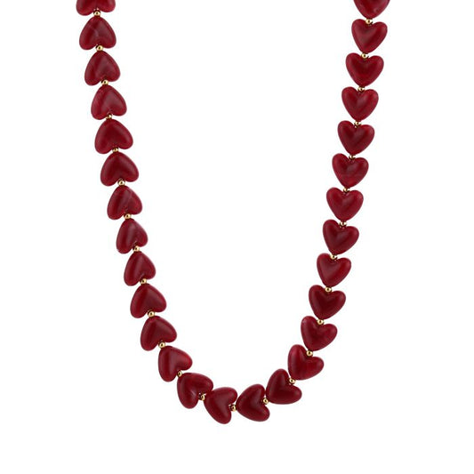 Kralenketting Amour M - Rood