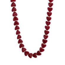 Afbeelding in Gallery-weergave laden, Hartjes kralen ketting - Rood
