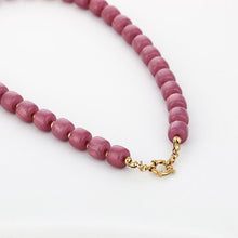 Afbeelding in Gallery-weergave laden, Kralenketting vierkant - Paars
