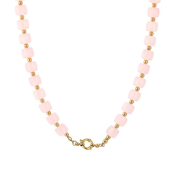 Kralenketting vierkant - Roze
