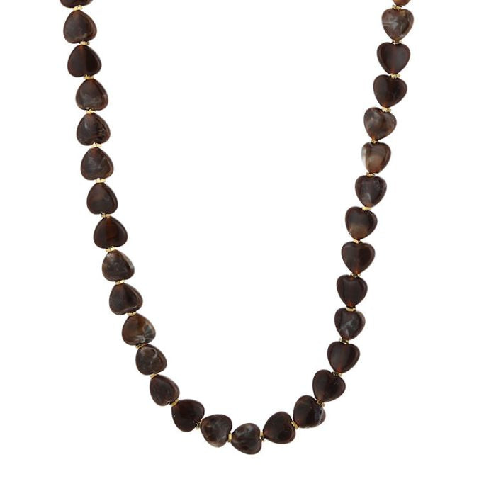 Kralenketting Amour S - Bruin
