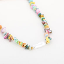 Afbeelding in Gallery-weergave laden, Kralen ketting parel - Regenboog mix
