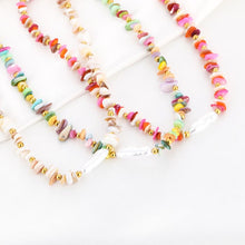 Afbeelding in Gallery-weergave laden, Kralen ketting parel - Regenboog mix
