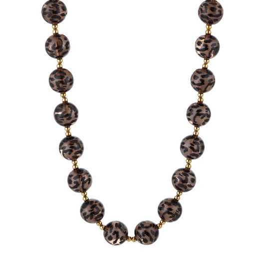 Kralenketting Animal - Tijger/Goud