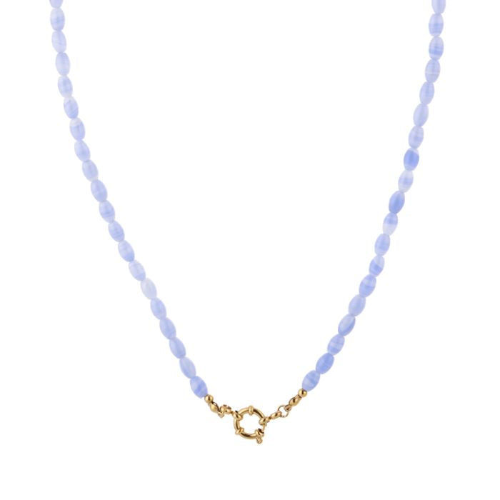 Kralenketting Poppy - Lichtblauw