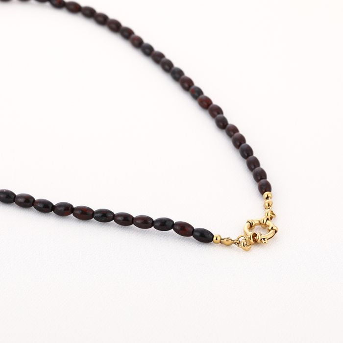 Kralenketting Poppy - Deep Red