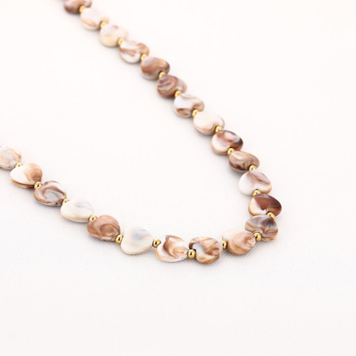 Kralenketting Amour S - Beige