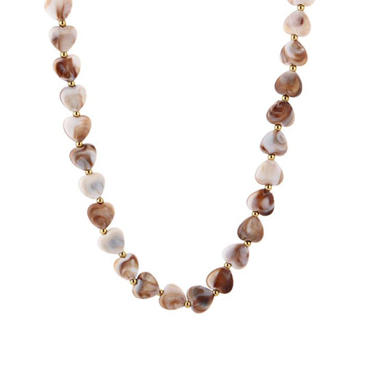 Kralenketting Amour S - Beige