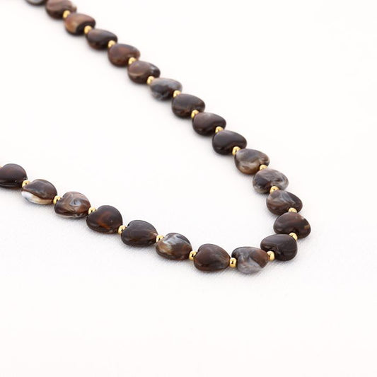 Hartjes ketting - Bruin
