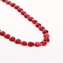 Afbeelding in Gallery-weergave laden, Hartjes ketting - Rood
