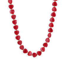 Afbeelding in Gallery-weergave laden, Hartjes ketting - Rood
